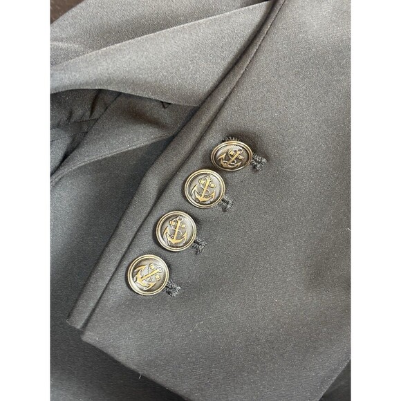 Boston Proper Double Breasted Blazer Black 6 Shaped Waisted Lined - Picture 12 of 13